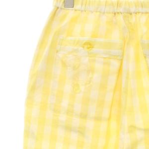 Shinzone 26SS GINGHAM CHECK PANTS 34 イエロー