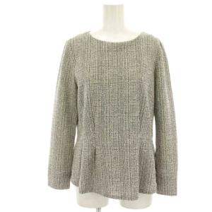 TWEED JERSEY MARTY B＆MOX ブラウス シャツ プルオーバー ツイード 長袖 38