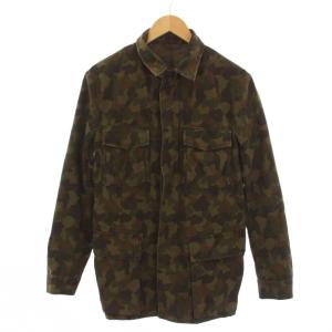 カバーオール ジャケット カモフラ 迷彩 S オリーブグリーン /BM