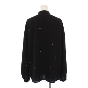 Diagram GRACE CONTINENTAL シャツ ブラウス 長袖 花柄 刺繍 36 黒 37147142 /BM