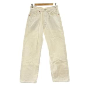 23AW BAGGY JEANS バギージーンズ デニムパンツ ストレート ボタンフライ 32 白 ホワイト