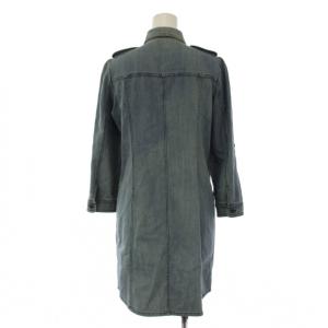 BURBERRY LONDON デニムシャツ ブラウス 38 青 ブルー 長袖 レギュラーカラー /LP