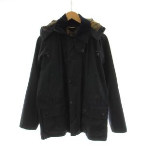 BEDALE オイルジャケット 裏地チェック柄 ネイビー 1802136