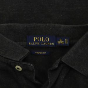 POLO RALPH LAUREN ポロシャツ 長袖 M グレー スモールポニー /RR