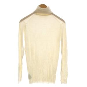 JOHN SMEDLEY セーター ニット タートルネック ウール M 白 ホワイト 長袖 /RR