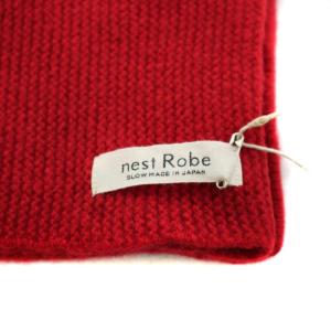nest Robe マフラー ウール 赤 レッド 001233-1057 /AN35