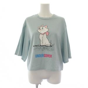 × Disney Tシャツ カットソー 半袖 クルーネック プリント 1 水色 UC1C8807-4 /BM