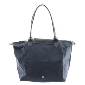 Longchamp ル プリアージュクラブ L トートバッグ ハンドバッグ ショルダーバッグ ナイロン レザー 紺 ネイビー