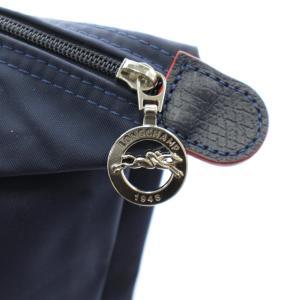 Longchamp ル プリアージュクラブ L トートバッグ ハンドバッグ ショルダーバッグ ナイロン レザー 紺 ネイビー