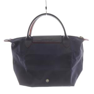 Longchamp ル プリアージュ クラブ S トートバッグ ハンドバッグ ナイロン レザー 紺 ネイビー 赤 レッド L1621619556