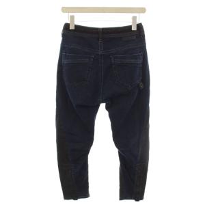 DIESEL デニム ジーンズ 23 紺 ネイビー 赤いステッチ サイドボタン装飾 /KG