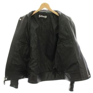 Schott × ナノユニバース 別注 レザージャケット M ブラック 3121045