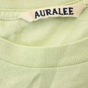 AURALEE SEAMLESS CREW NECK TEE Tシャツ 半袖 1 黄緑 A00T04ST /G