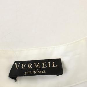 VERMEIL par iena 24AW タイブラウス 半袖 シャツ ブラウス F 白 ホワイト 24051938803030 /G