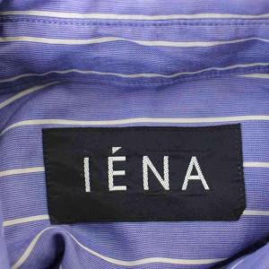 IENA 24AW LIENリヨセル レギュラーシャツ ストライプ ブラウス 長袖 F 紫 パープル 24050900075030