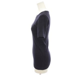 AURALEE カットソー 1 紺 ネイビー 半袖 ラウンドネック リブ編み A22ST01IE /KG