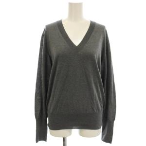 24AW 18Gプレーン Vネック ニット カットソー 長袖 F グレー 24080900369030