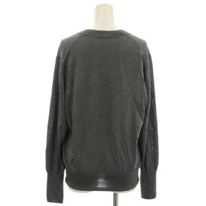 IENA 24AW 18Gプレーン Vネック ニット カットソー 長袖 F グレー 24080900369030