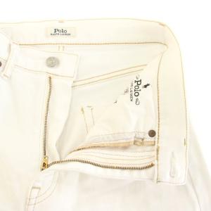 POLO RALPH LAUREN デニムパンツ ジーンズ 26S 白 ホワイト 無地 ストレート 0200017141 /YM