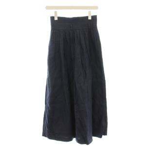 COMME des GARCONS AD1988 リネン スカート ロング 麻 フレアスカート S ネイビー 紺 GS-11058S /G