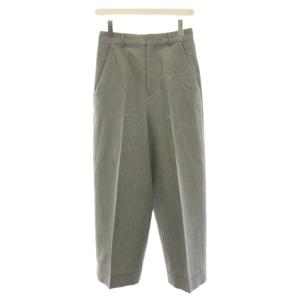 17AW ロールアップスラックスパンツ 36 グレー 無地 300AA131-0410 /YM