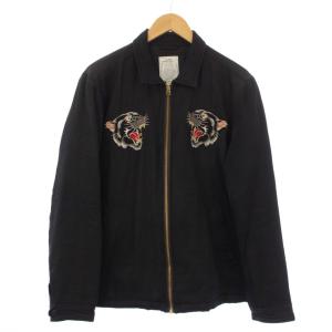 CR VIETNAM JACKET ベトナムジャケット 中綿 刺繍 Ｌ 黒 CR1-02L5-JK30