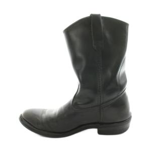 RED WING ペコスブーツ レザー US9 ブラック 8155