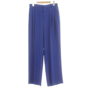 ワイドパンツ 40 青 ブルー 2タック 無地 1514-1-995332 /GP