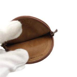 LOEWE アナグラム ラウンド コインケース 小銭入れ スエード 茶色 ブラウン /YM OH