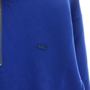 LACOSTE × EDIFICE 別注 ハーフジップ スウェット トレーナー タグ付き 長袖 5 青 ブルー SH002J-99