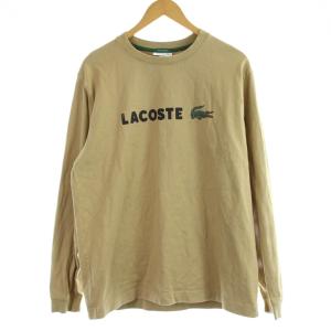Tシャツ ロンT  M ベージュ ロゴ 長袖 /GP