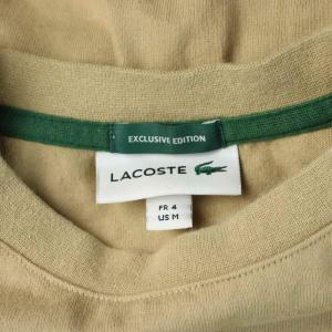 LACOSTE Tシャツ ロンT  M ベージュ ロゴ 長袖 /GP