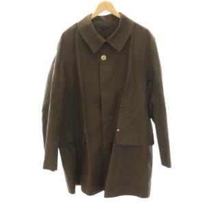 × MACKINTOSH ステンカラーコート カットオフ ロング XL 茶 ブラウン /HN