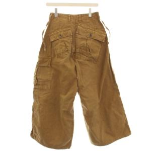 KAPITAL コットン ダックパンツ カーゴ ワイドパンツ S 茶 ブラウン K1610LP181 /G