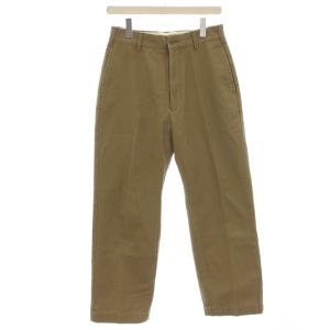 HIGH WAIST CHINO PANTS パンツ 36 ベージュ 無地 ハイウエスト スラッシュポケット