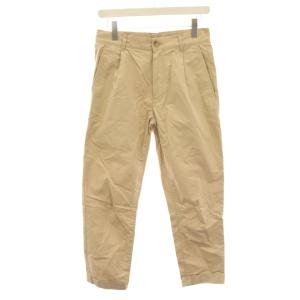 25SS 1 Pleat 80/3 Twill チノパンツ タック S ベージュ 38-23-0111-874