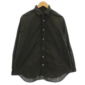 25SS コットンレギュラーカラーシャツ 長袖 F 黒 ブラック 25050220311020 /G