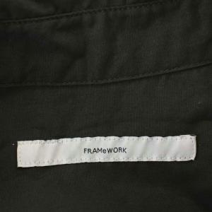 Framework 25SS コットンレギュラーカラーシャツ 長袖 F 黒 ブラック 25050220311020 /G