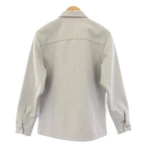 LACOSTE タグ付き テクニカルフランネルシャツ 長袖 S グレー CH7210 /KH