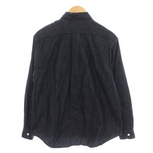 DANTON デニム シャツ ボタンダウン ダンガリーシャツ 長袖 36 インディゴ ネイビー DT-B0175 DDG