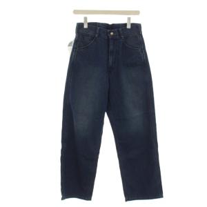 デニム ジーンズ L 青 ブルー 無地 ワイドシルエット LB9245 /KG