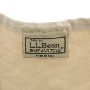 L.L.BEAN ボートアンドトート ハンドバッグ キャンバス ベージュ 白 ホワイト /AN46