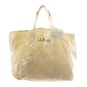 別注 L.L.Bean GLR SC PVC BIG トートバッグ キャンバス オフホワイト クリア 3632-499-1373