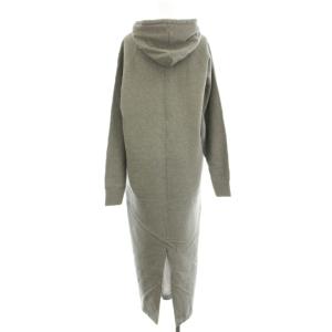 Spick&Span 24AW スウェット ヘビー裏毛ロングワンピース パーカー 長袖 F グレー 24040200312030