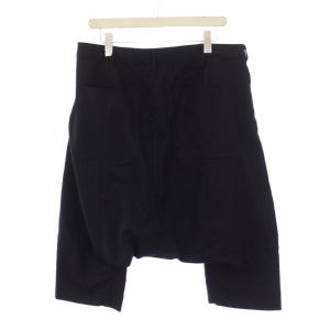 COMME des GARCONS HOMME PLUS AD2012 13SS サルエルパンツ ジップフライ ストライプ柄 ウール M 黒 PK-P092 /BM