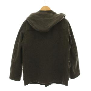 MHL. ダッフルコート ウール メルトン ショート アウター S カーキ フード付き 596-210254 /YM