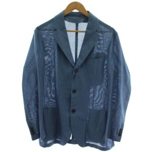 テーラードジャケット 上着 LL 青 長袖 無地 /GG