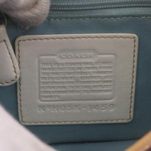 COACH シグネチャー ショルダーバッグ キャンバス レザー ベージュ 白 ホワイト 1459 /AN62