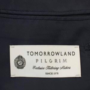 TOMORROWLAND ロロピアーナ シルク混 スーツ セットアップ ジャケット パンツ 48 ネイビー 紺 61065406102