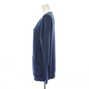 BRUNELLO CUCINELLI ニット セーター 長袖 クルーネック 青 /BM